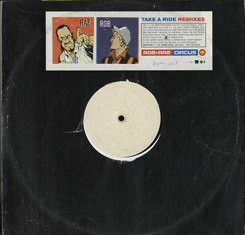 【中古】12” Rob N Raz Circus, D-Flex Take A Ride (Remixes) WMSPROM132 Telegram Records Sto /00250