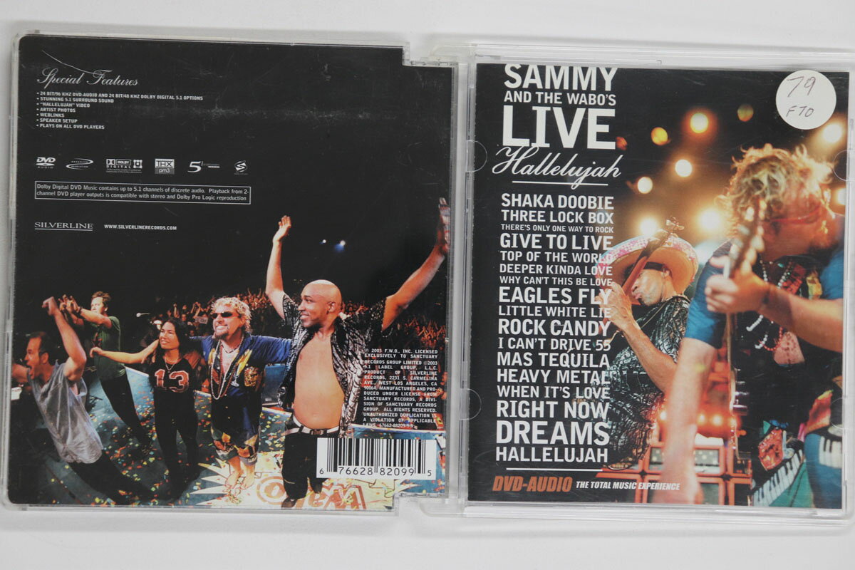 DVD Sammy &amp; The Wabos Live Hallelujah (Dvd-audio) 2882099 SILVERLINE /00110