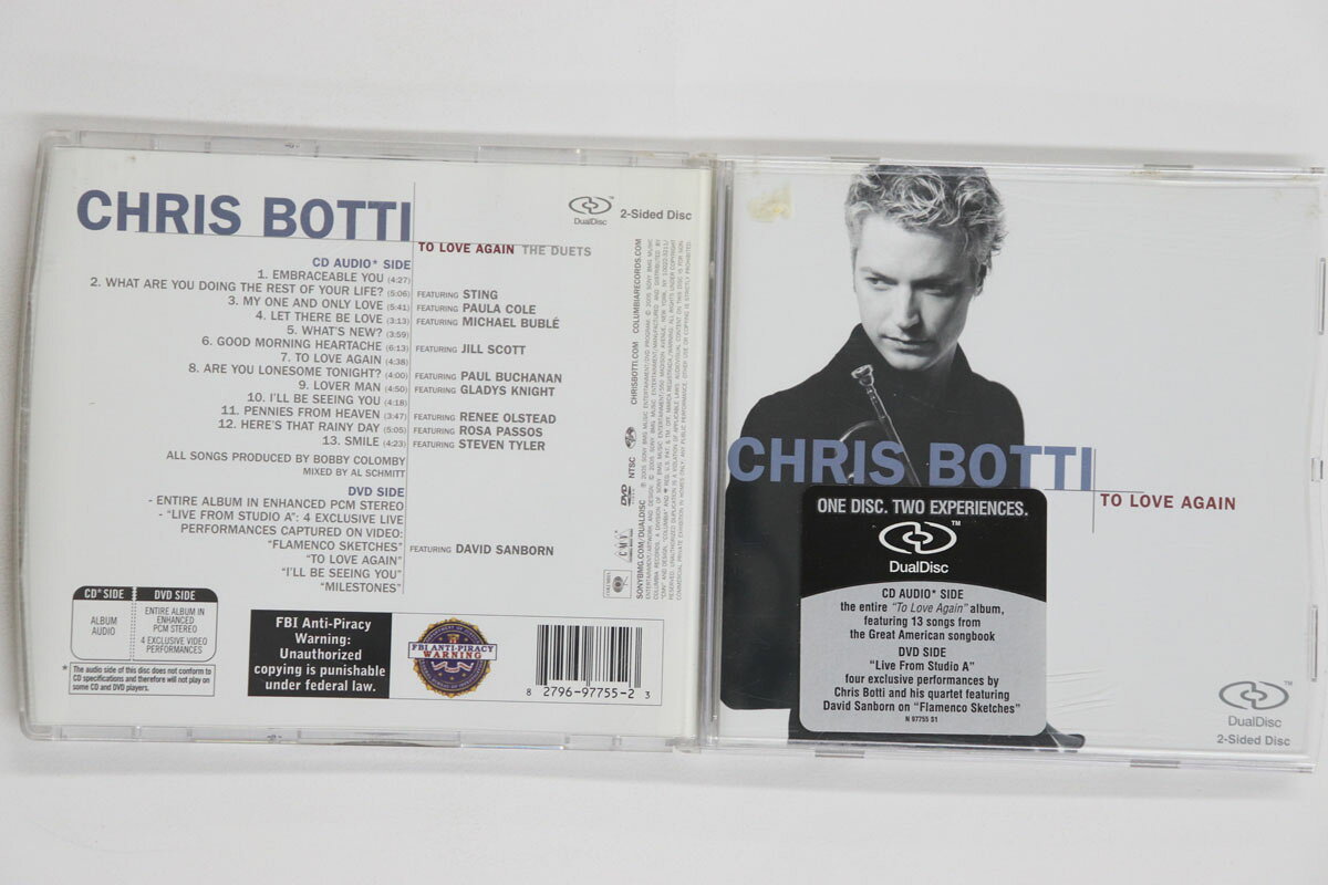 CD Chris Botti To Love Again (Dualdisc) CN97799 Columbia /00110