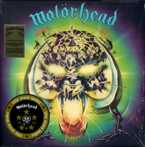 LP Motorhead Overkill (50th Anniversary)(Turquoise and Blue Spla 6412693 BMG 未開封 /00260