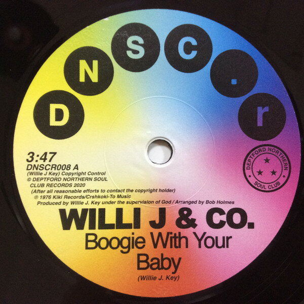 7” Willie J. &amp; Co. / Rare Functio Boogie With Your Baby / Disco Function DNSCR008 Deptford Northern So 未開封 /00080