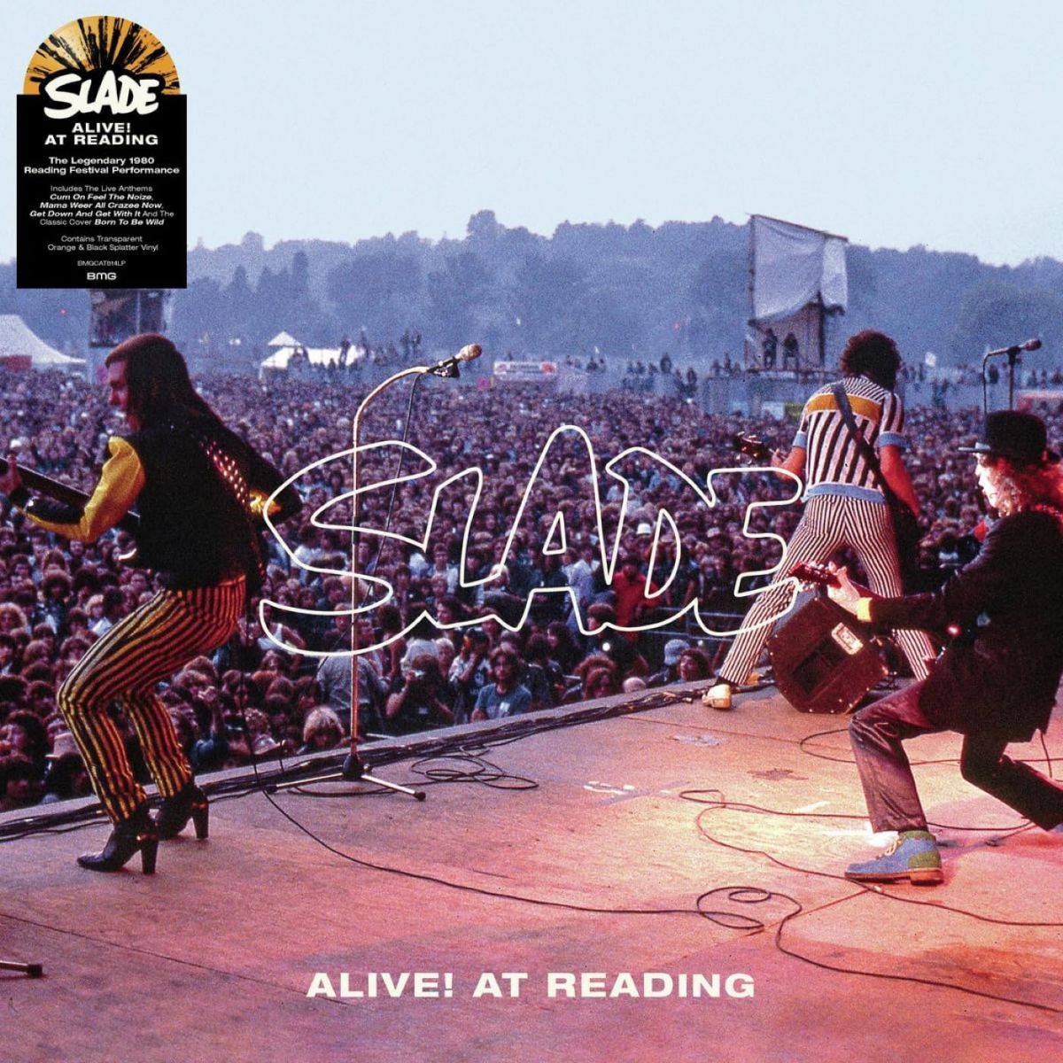 LP Slade Alive! At Reading (orange &amp; Black Splatter Vinyl) BMGCAT814SPLATT BMG 未開封 /00260
