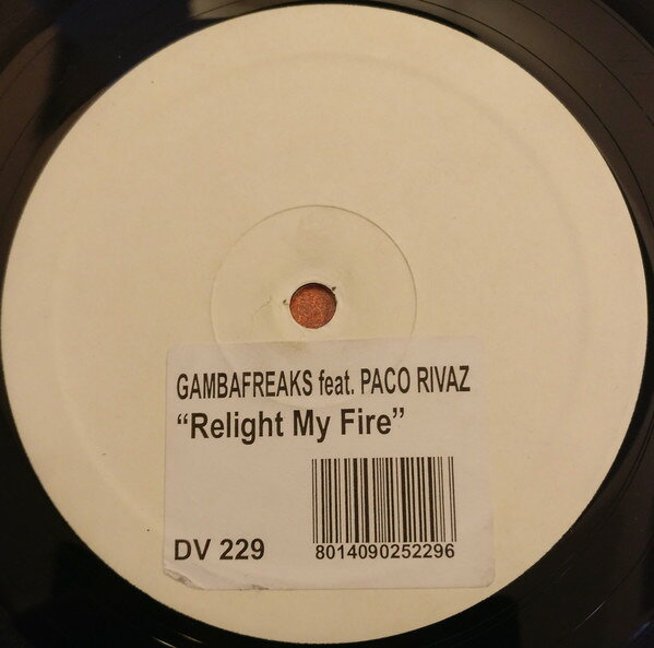 12” Gambafreaks, Paco Rivaz Relight My Fire E.P. DV229PROMO D:vision Records プロモ /00250