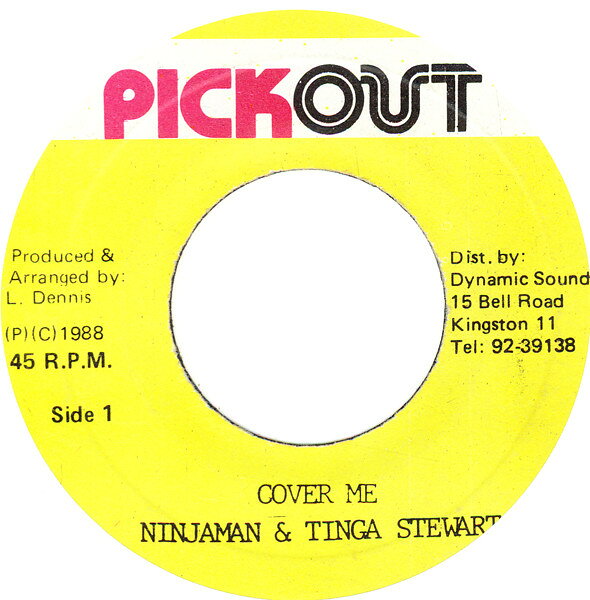 【中古】7” Ninjaman &amp; Tinga Stewart Cover Me NONE Pickout /00080