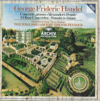 CD Trevor Pinnock Handel: Alexanders Feast Oboe Concertos F35A50056 POLYDOR /00110