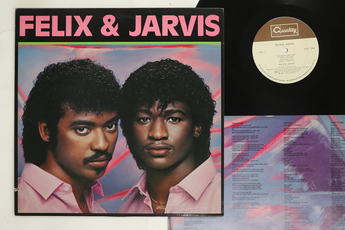 【中古】LP Felix &amp; Jarvis Felix &amp; Jarvis QUS1006 Quality /00260