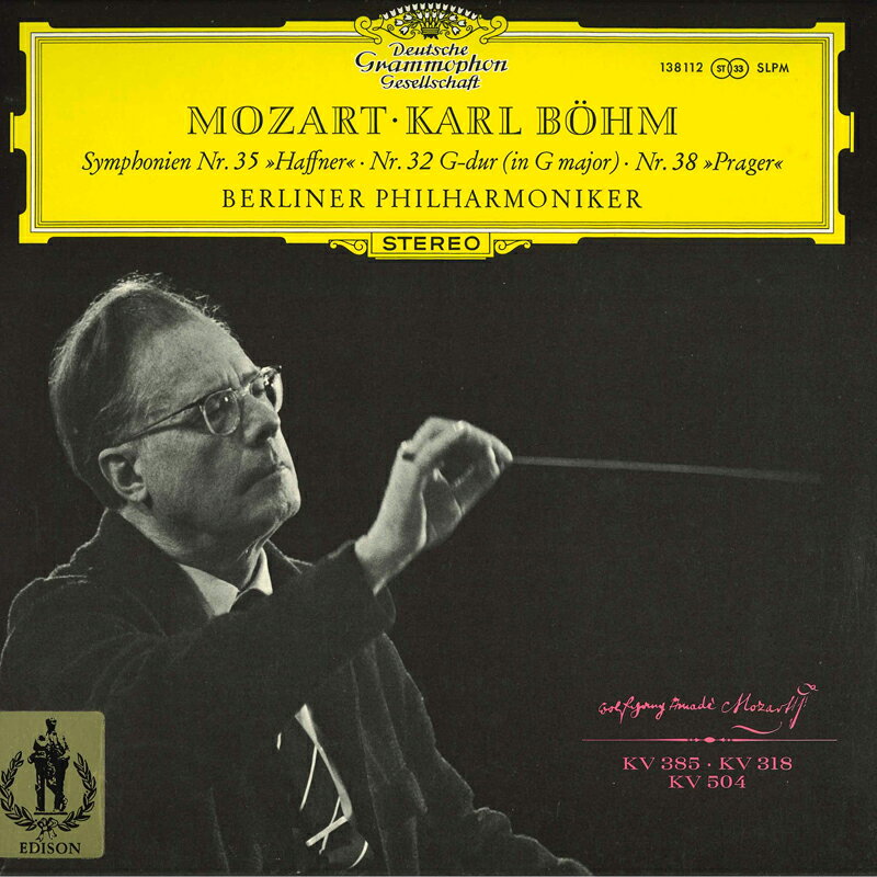・アーティスト Wolfgang Amadeus Mozart Karl Bohm Berliner Philharmoniker ・タイトル Sinfonie Nr.35 D-dur Kv385 / Sinfonie Nr.38 D-dur Kv504 ・レーベル・型番 DEUTSCHE GRAMMOPHON 138112 ・フォーマット LPレコード ・コンディション(盤) 良い (VG+) ・コンディション(ジャケット) 良い (VG+) ・コンディション(帯) オビなし ・特記事項 【カバー抜け】【盤に浅い跡】 サンプル画像です。実際の商品の画像ではありません 商品写真はバーコード/カタログ番号に対応したサンプル画像ですので、お送りする商品の画像ではありません。帯やライナーなどの付属品は、特記事項に記載されている場合のみ含まれます。プロモやカラーレコードなどの仕様についても、該当する場合のみ特記事項に記載しています。 【ご購入前に必ずご確認ください】 ・本店サイト(www.recordcity.jp)とは価格、送料が違います ・本店サイト、その他支店のオーダーとは同梱発送できません ・注文確定後に別の注文を頂いた場合、注文同士の同梱は致しかねます。 ・別倉庫から発送しているため、店頭受け渡しは対応しておりません ・一部商品は他の通販サイトでも販売しているため、ご注文のタイミングによっては商品のご用意ができない場合がございます。 ・土日祝日はお休みです 金曜・祝前日9時以降のご連絡またはご入金は、返答または発送が週明け・祝日明けに順次対応となります。 ・ご購入後のキャンセル不可 ご購入後のキャンセルはいかなる理由においてもお受けできません。ご了承の上、ご購入くださいませ。 ・日本郵便(ゆうパック/ゆうメール)によるお届けになります。 ・中古品であることをご理解ください 当ストアでは中古商品を主に販売しております。中古品であることをご理解の上ご購入ください。また、一部商品はRecordCityオンラインストアで試聴可能です。 ・返品について お客様のご都合による返品は一切承っておりません。 表記の内容と実際の商品に相違がある場合、また針飛び等で返品・返金をご希望される場合は、商品の到着後1週間以内にご連絡ください。商品の返送をこちらで確認後、キャンセル・返金を行います。 コンディションVG以下の商品は返品できません。プレイに影響のない表面のこすれ傷、プレス起因のノイズ盤は返品の対象外です。 【コンディション表記】 ・ほぼ新品(M-)(Like New) 完全な新品。未使用。当店ではほぼ使用しません ・非常に良い(EX)(Excellent) 中古盤として美品な状態。わずかな経年を感じるものの傷みを感じさせない、当店基準で最高の状態 ・良い(VG+)(Very Good Plus) 丁寧に扱われた中古品で、軽い使用感がみられる。 ・可(VG)(Acceptable) 使い込まれた中古品で、「良い」よりもさらに使用感がみられる。 ・悪い(VG-)(Bad) 状態が悪いアイテム。使用の保障はなく、再生不可、針飛び、目立つノイズがあるかもしれない。状態によるクレーム不可。返品不可。 ・非常に悪い(G)(Very Bad) 「悪い」よりさらに状態が悪いアイテム。使用の保障はなく、再生不可、針飛び、目立つノイズがあるかもしれない。状態によるクレーム不可。返品不可。 ・ジャンク(Fair)(Junk/Fair) 割れている、反っている、水ダメージがある、カビ、ジャケットが分離している、ひどい書き込み、ひどい擦れなど最低の状態。使用の保障はなく、再生不可、針飛び、目立つノイズがあるかもしれない。状態によるクレーム不可。返品不可。 ・ジャンク(Poor)(Junk/Poor) 割れている、反っている、水ダメージがある、カビ、ジャケットが分離している、ひどい書き込み、ひどい擦れなど最低の状態。使用の保障はなく、再生不可、針飛び、目立つノイズがあるかもしれない。状態によるクレーム不可。返品不可。