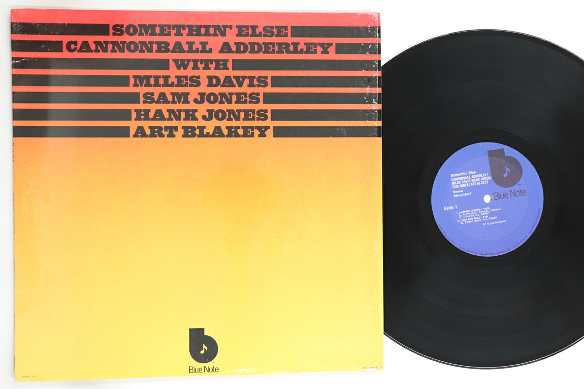 ・アーティスト Cannonball Adderley ・タイトル Somethin' Else ・レーベル・型番 BLUE NOTE BNLA169F ・フォーマット LPレコード ・コンディション(盤) 良い (VG+) ・コンディション(ジャケット) 良い (VG+) ・コンディション(帯) オビなし ・特記事項 【シュリンク残し】 実際に発送される商品の画像です 【ご購入前に必ずご確認ください】 ・本店サイト(www.recordcity.jp)とは価格、送料が違います ・本店サイト、その他支店のオーダーとは同梱発送できません ・注文確定後に別の注文を頂いた場合、注文同士の同梱は致しかねます。 ・別倉庫から発送しているため、店頭受け渡しは対応しておりません ・一部商品は他の通販サイトでも販売しているため、ご注文のタイミングによっては商品のご用意ができない場合がございます。 ・土日祝日はお休みです 金曜・祝前日9時以降のご連絡またはご入金は、返答または発送が週明け・祝日明けに順次対応となります。 ・ご購入後のキャンセル不可 ご購入後のキャンセルはいかなる理由においてもお受けできません。ご了承の上、ご購入くださいませ。 ・日本郵便(ゆうパック/ゆうメール)によるお届けになります。 ・中古品であることをご理解ください 当ストアでは中古商品を主に販売しております。中古品であることをご理解の上ご購入ください。また、一部商品はRecordCityオンラインストアで試聴可能です。 ・返品について お客様のご都合による返品は一切承っておりません。 表記の内容と実際の商品に相違がある場合、また針飛び等で返品・返金をご希望される場合は、商品の到着後1週間以内にご連絡ください。商品の返送をこちらで確認後、キャンセル・返金を行います。 コンディションVG以下の商品は返品できません。プレイに影響のない表面のこすれ傷、プレス起因のノイズ盤は返品の対象外です。 【コンディション表記】 ・ほぼ新品(M-)(Like New) 完全な新品。未使用。当店ではほぼ使用しません ・非常に良い(EX)(Excellent) 中古盤として美品な状態。わずかな経年を感じるものの傷みを感じさせない、当店基準で最高の状態 ・良い(VG+)(Very Good Plus) 丁寧に扱われた中古品で、軽い使用感がみられる。 ・可(VG)(Acceptable) 使い込まれた中古品で、「良い」よりもさらに使用感がみられる。 ・悪い(VG-)(Bad) 状態が悪いアイテム。使用の保障はなく、再生不可、針飛び、目立つノイズがあるかもしれない。状態によるクレーム不可。返品不可。 ・非常に悪い(G)(Very Bad) 「悪い」よりさらに状態が悪いアイテム。使用の保障はなく、再生不可、針飛び、目立つノイズがあるかもしれない。状態によるクレーム不可。返品不可。 ・ジャンク(Fair)(Junk/Fair) 割れている、反っている、水ダメージがある、カビ、ジャケットが分離している、ひどい書き込み、ひどい擦れなど最低の状態。使用の保障はなく、再生不可、針飛び、目立つノイズがあるかもしれない。状態によるクレーム不可。返品不可。 ・ジャンク(Poor)(Junk/Poor) 割れている、反っている、水ダメージがある、カビ、ジャケットが分離している、ひどい書き込み、ひどい擦れなど最低の状態。使用の保障はなく、再生不可、針飛び、目立つノイズがあるかもしれない。状態によるクレーム不可。返品不可。