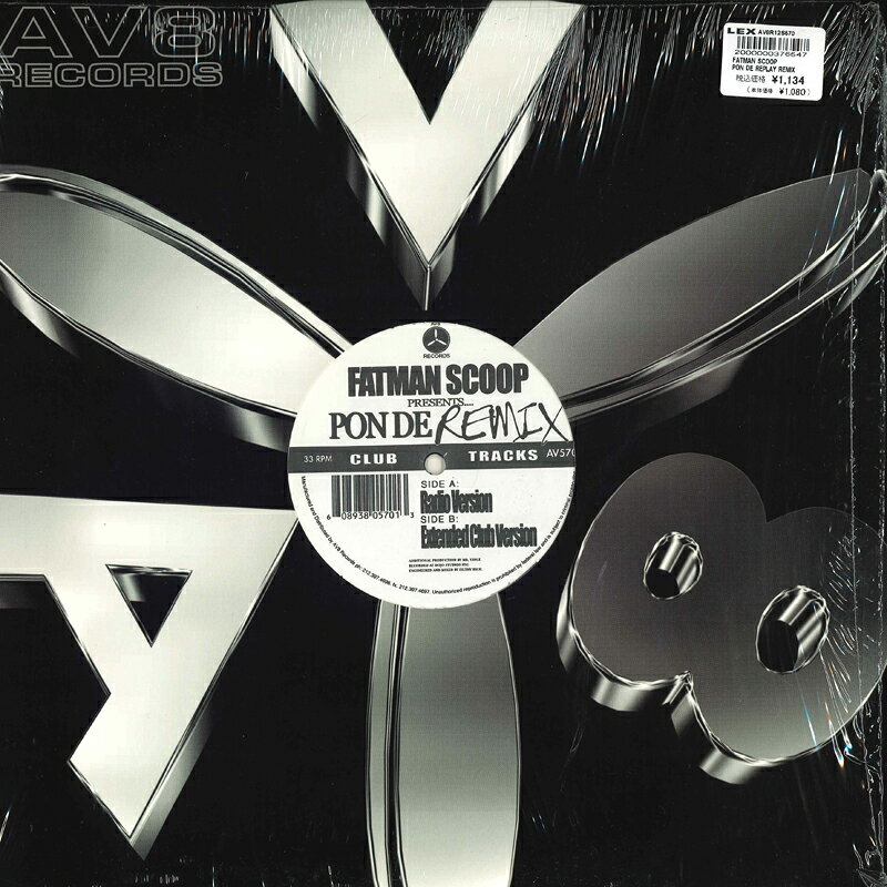 【中古】12” Fatman Scoop Pon De Replay Remix AV570 AV8 /00250