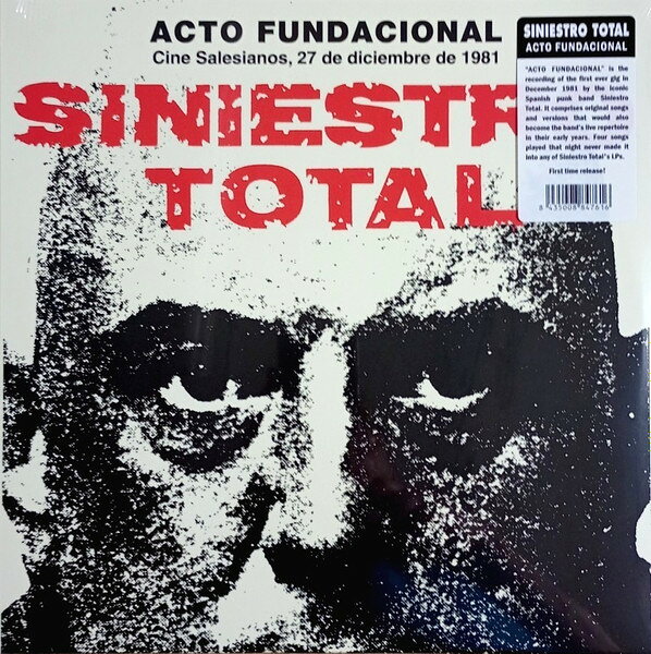 LP Siniestro Total Acto Fundacional (Cine Salesianos, 27 De Diciembre MR476 MUNSTER RECORDS 未開封 /00260