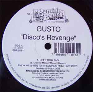 12” Gusto Discos Revenge BBR0161 Bumble Beats Records /00250