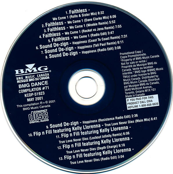 【中古】CD Various Bmg Dance Compilation #71 KCDP51923 BMG Music Canada プロ...