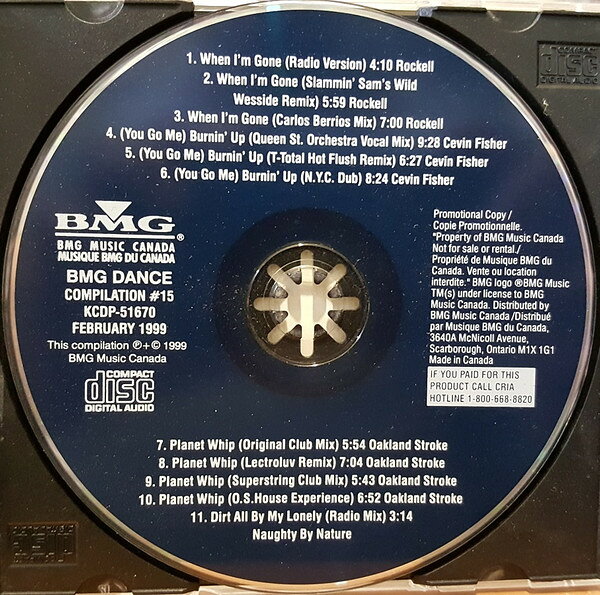 【中古】CD Various Bmg Dance Compilation #15 KCDP51670 BMG Music Canada プロ...