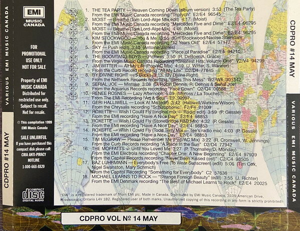 CD Various Cdpro Vol #14 (May 1999) CDPROVOL14 EMI Music Canada プロモ /00110