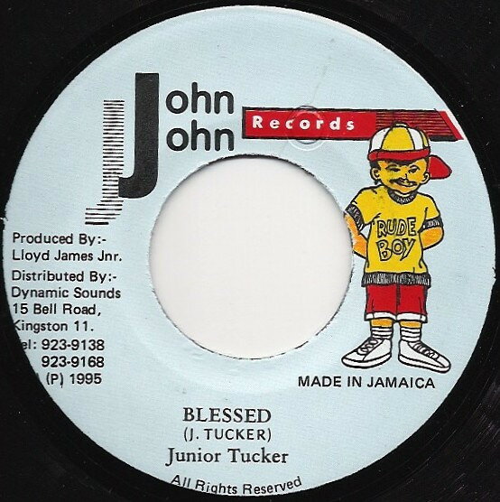 【中古】7” Junior Tucker Blessed NONE John John Records /00080