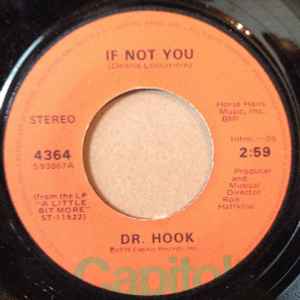 【中古】7インチ Dr. Hook If Not You / Bad Eye Bill 4364 Capitol Records
