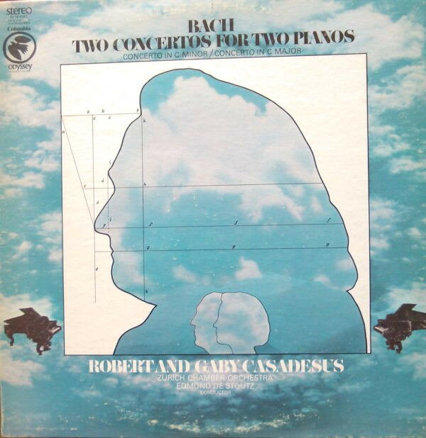 【中古】LP Robert & Gaby Casadesus, Zuric J. S. Bach: Two Concertos For Two Pianos 32160382 ODYSSEY /00260