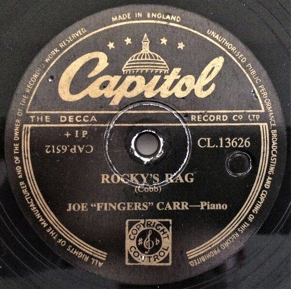 ・アーティスト Joe Fingers Carr ・タイトル Rockys Rag / Down Yonder ・レーベル・型番 CAPITOL RECORDS CL13626 ・フォーマット 78回転SP盤レコード ・コンディション(盤) 良い (VG+) ・コンディション(ジャケット) 良い (VG+) ・コンディション(帯) オビなし ・特記事項 【※再生コンディションによる返品不可】 サンプル画像です。実際の商品の画像ではありません 商品写真はバーコード/カタログ番号に対応したサンプル画像ですので、お送りする商品の画像ではありません。帯やライナーなどの付属品は、特記事項に記載されている場合のみ含まれます。プロモやカラーレコードなどの仕様についても、該当する場合のみ特記事項に記載しています。 【ご購入前に必ずご確認ください】 ・本店サイト(www.recordcity.jp)とは価格、送料が違います ・本店サイト、その他支店のオーダーとは同梱発送できません ・注文確定後に別の注文を頂いた場合、注文同士の同梱は致しかねます。 ・別倉庫から発送しているため、店頭受け渡しは対応しておりません ・一部商品は他の通販サイトでも販売しているため、ご注文のタイミングによっては商品のご用意ができない場合がございます。 ・土日祝日はお休みです 金曜・祝前日9時以降のご連絡またはご入金は、返答または発送が週明け・祝日明けに順次対応となります。 ・ご購入後のキャンセル不可 ご購入後のキャンセルはいかなる理由においてもお受けできません。ご了承の上、ご購入くださいませ。 ・日本郵便(ゆうパック/ゆうメール)によるお届けになります。 ・中古品であることをご理解ください 当ストアでは中古商品を主に販売しております。中古品であることをご理解の上ご購入ください。また、一部商品はRecordCityオンラインストアで試聴可能です。 ・返品について お客様のご都合による返品は一切承っておりません。 表記の内容と実際の商品に相違がある場合、また針飛び等で返品・返金をご希望される場合は、商品の到着後1週間以内にご連絡ください。商品の返送をこちらで確認後、キャンセル・返金を行います。 コンディションVG以下の商品は返品できません。プレイに影響のない表面のこすれ傷、プレス起因のノイズ盤は返品の対象外です。 【コンディション表記】 ・ほぼ新品(M-)(Like New) 完全な新品。未使用。当店ではほぼ使用しません ・非常に良い(EX)(Excellent) 中古盤として美品な状態。わずかな経年を感じるものの傷みを感じさせない、当店基準で最高の状態 ・良い(VG+)(Very Good Plus) 丁寧に扱われた中古品で、軽い使用感がみられる。 ・可(VG)(Acceptable) 使い込まれた中古品で、「良い」よりもさらに使用感がみられる。 ・悪い(VG-)(Bad) 状態が悪いアイテム。使用の保障はなく、再生不可、針飛び、目立つノイズがあるかもしれない。状態によるクレーム不可。返品不可。 ・非常に悪い(G)(Very Bad) 「悪い」よりさらに状態が悪いアイテム。使用の保障はなく、再生不可、針飛び、目立つノイズがあるかもしれない。状態によるクレーム不可。返品不可。 ・ジャンク(Fair)(Junk/Fair) 割れている、反っている、水ダメージがある、カビ、ジャケットが分離している、ひどい書き込み、ひどい擦れなど最低の状態。使用の保障はなく、再生不可、針飛び、目立つノイズがあるかもしれない。状態によるクレーム不可。返品不可。 ・ジャンク(Poor)(Junk/Poor) 割れている、反っている、水ダメージがある、カビ、ジャケットが分離している、ひどい書き込み、ひどい擦れなど最低の状態。使用の保障はなく、再生不可、針飛び、目立つノイズがあるかもしれない。状態によるクレーム不可。返品不可。