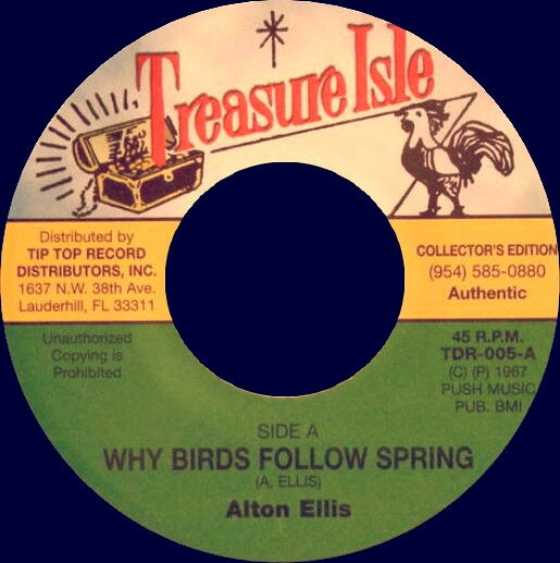 【中古】7” Alton Ellis Why Birds Follow Spring / I Cant Stop Now TDR005 Treasure Isle /00080