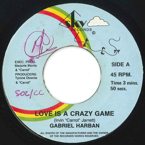 【中古】7” Gabriel Harban Love Is A Crazy Game NONE Sky Records /00080