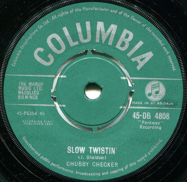 【中古】7インチ Chubby Checker Slow Twistin 45DB4808 Columbia