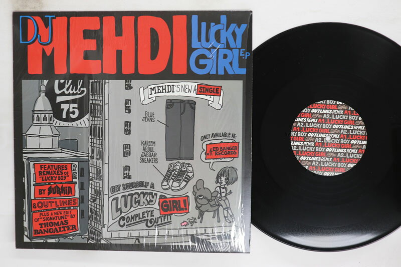 【中古】12インチ DJ Mehdi Lucky Girl EP ED015,BEC577208 Ed Banger, Because