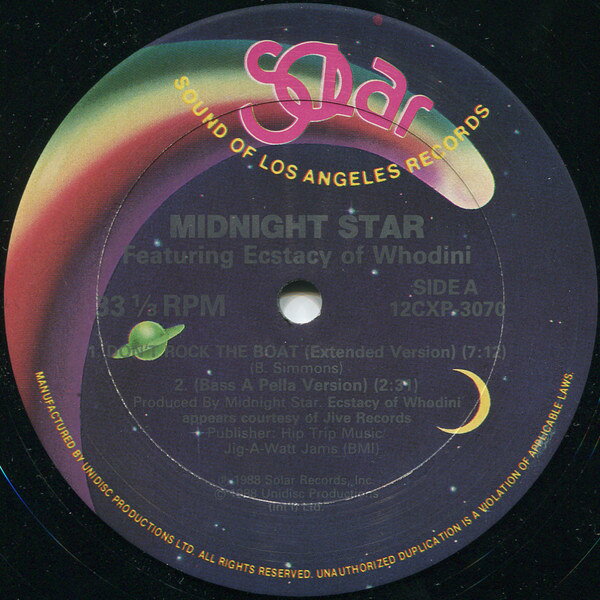 【中古】12インチ Midnight Star, Ecstacy Dont Rock The Boat 12CXP3070 Solar 未開封