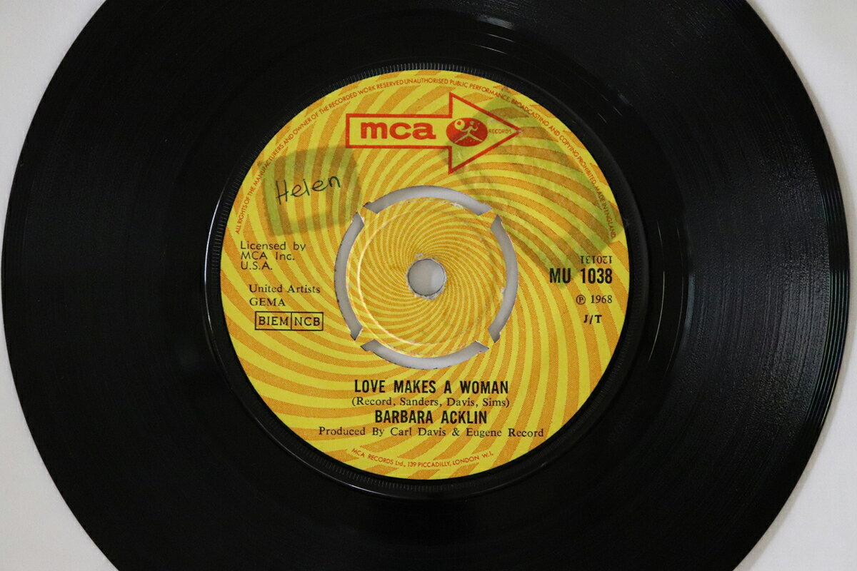 【中古】7インチ Barbara Acklin Love Makes A Woman / Come And See Me Baby MU1038 MCA Records