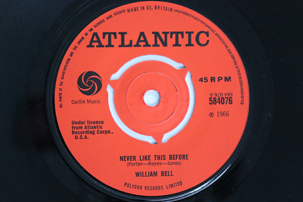 【中古】7インチ William Bell Never Like This Before / Soldiers Goodbye 584076 Atlantic