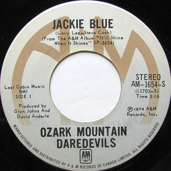 【中古】7インチ Ozark Mountain Daredevils Jackie Blue / Better Days AM1654S A&amp;M