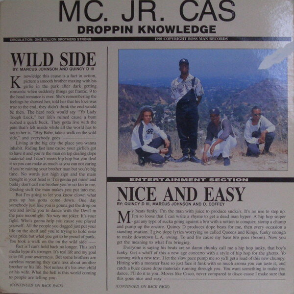 【中古】12インチ MC. Jr. Cas Wild Side / Nice And Easy BRD1004 Boss Man Recordings