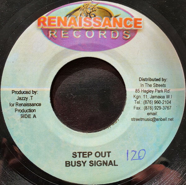 7” Busy Signal Step Out NONE Renaissance Records /00080