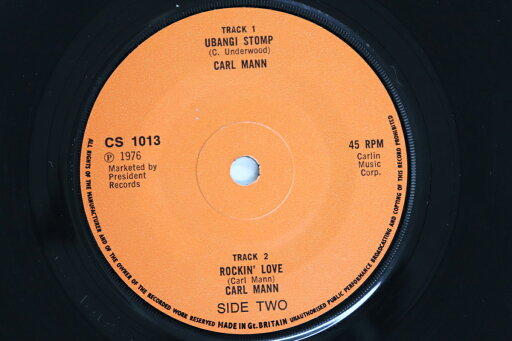 【中古】英7” Carl Mann Ubangi Stomp / Rockin Love CS1013 CHARLY RECORDS /00080 【中古】英7” Carl Mann Ubangi Stomp / Rockin Love CS1013 CHARLY RECORDS /00080