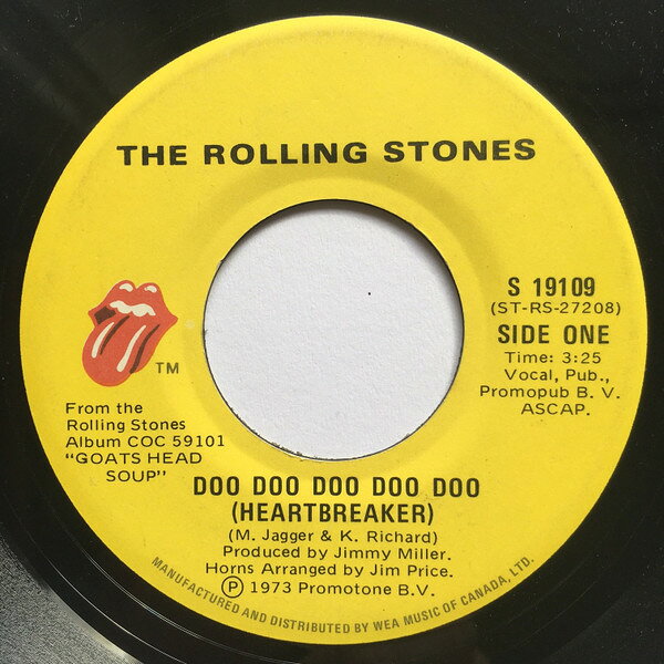 7” Rolling Stones Doo Doo Doo Doo Doo (Heartbreaker) S19109 Rolling Stones Recor /00080