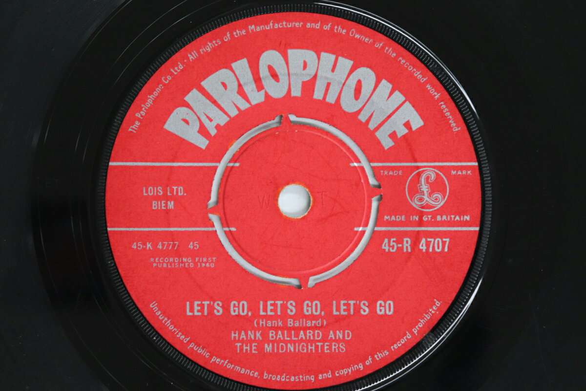 【中古】英7” Hank Ballard & The Midnighters Lets Go, Lets Go, Lets Go / If Youd Forgive Me 45R4707 PARLOPHONE /00080