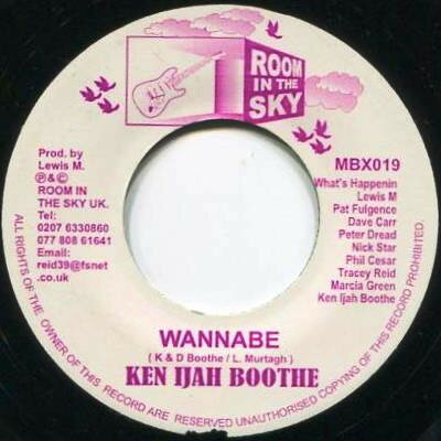英7” Kenijah Boothe Wannabe MBX021 Room In The Sky /00080