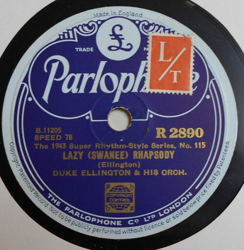 【中古】英78RPM/SP Duke Ellington & His Orchestra Lazy (Swanee) Rhapsody / Trumpet In Spades R2890 Parlophone /00500 【中古】英78RPM/SP Duke Ellington & His Orchestra Lazy (Swanee) Rhapsody / Trumpet In Spades R2890 Parlophone /00500