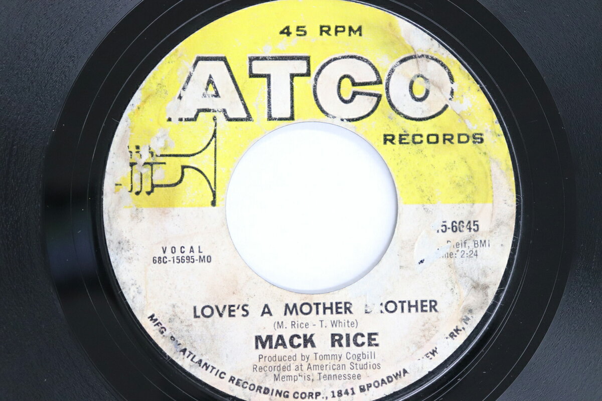 【中古】米7” Mack Rice Loves A Mother Brother / Coal Man 456645 ATCO RECORDS /00080