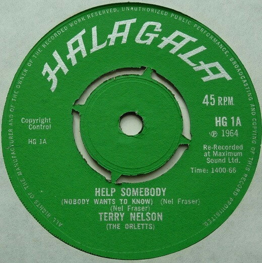 【中古】英7” Terry Nelson Help Somebody (Nobody Wants To Know) HG1 Halagala /00080