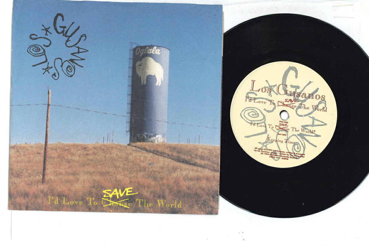 【中古】米7&quot; Los Gusanos Id Love To Save The World / Keeping Time VIRUS141 ALTERNATIVE TENTACLES /00080