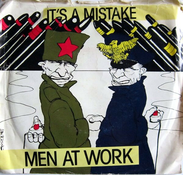 ・アーティスト Men At Work ・タイトル It's A Mistake ・レーベル・型番 Columbia 3803959 ・フォーマット 7インチレコード ・コンディション(盤) 良い (VG+) ・コンディション(ジャケット) プレインカバー（元ジャケット／カバー無し） ・コンディション(帯) オビなし ・特記事項 【盤に薄い跡】 サンプル画像です。実際の商品の画像ではありません 商品写真はバーコード/カタログ番号に対応したサンプル画像ですので、お送りする商品の画像ではありません。帯やライナーなどの付属品は、特記事項に記載されている場合のみ含まれます。プロモやカラーレコードなどの仕様についても、該当する場合のみ特記事項に記載しています。 【ご購入前に必ずご確認ください】 ・本店サイト(www.recordcity.jp)とは価格、送料が違います ・本店サイト、その他支店のオーダーとは同梱発送できません ・注文確定後に別の注文を頂いた場合、注文同士の同梱は致しかねます。 ・別倉庫から発送しているため、店頭受け渡しは対応しておりません ・一部商品は他の通販サイトでも販売しているため、ご注文のタイミングによっては商品のご用意ができない場合がございます。 ・土日祝日はお休みです 金曜・祝前日9時以降のご連絡またはご入金は、返答または発送が週明け・祝日明けに順次対応となります。 ・ご購入後のキャンセル不可 ご購入後のキャンセルはいかなる理由においてもお受けできません。ご了承の上、ご購入くださいませ。 ・日本郵便(ゆうパック/ゆうメール)によるお届けになります。 ・中古品であることをご理解ください 当ストアでは中古商品を主に販売しております。中古品であることをご理解の上ご購入ください。また、一部商品はRecordCityオンラインストアで試聴可能です。 ・返品について お客様のご都合による返品は一切承っておりません。 表記の内容と実際の商品に相違がある場合、また針飛び等で返品・返金をご希望される場合は、商品の到着後1週間以内にご連絡ください。商品の返送をこちらで確認後、キャンセル・返金を行います。 コンディションVG以下の商品は返品できません。プレイに影響のない表面のこすれ傷、プレス起因のノイズ盤は返品の対象外です。 【コンディション表記】 ・ほぼ新品(M-)(Like New) 完全な新品。未使用。当店ではほぼ使用しません ・非常に良い(EX)(Excellent) 中古盤として美品な状態。わずかな経年を感じるものの傷みを感じさせない、当店基準で最高の状態 ・良い(VG+)(Very Good Plus) 丁寧に扱われた中古品で、軽い使用感がみられる。 ・可(VG)(Acceptable) 使い込まれた中古品で、「良い」よりもさらに使用感がみられる。 ・悪い(VG-)(Bad) 状態が悪いアイテム。使用の保障はなく、再生不可、針飛び、目立つノイズがあるかもしれない。状態によるクレーム不可。返品不可。 ・非常に悪い(G)(Very Bad) 「悪い」よりさらに状態が悪いアイテム。使用の保障はなく、再生不可、針飛び、目立つノイズがあるかもしれない。状態によるクレーム不可。返品不可。 ・ジャンク(Fair)(Junk/Fair) 割れている、反っている、水ダメージがある、カビ、ジャケットが分離している、ひどい書き込み、ひどい擦れなど最低の状態。使用の保障はなく、再生不可、針飛び、目立つノイズがあるかもしれない。状態によるクレーム不可。返品不可。 ・ジャンク(Poor)(Junk/Poor) 割れている、反っている、水ダメージがある、カビ、ジャケットが分離している、ひどい書き込み、ひどい擦れなど最低の状態。使用の保障はなく、再生不可、針飛び、目立つノイズがあるかもしれない。状態によるクレーム不可。返品不可。