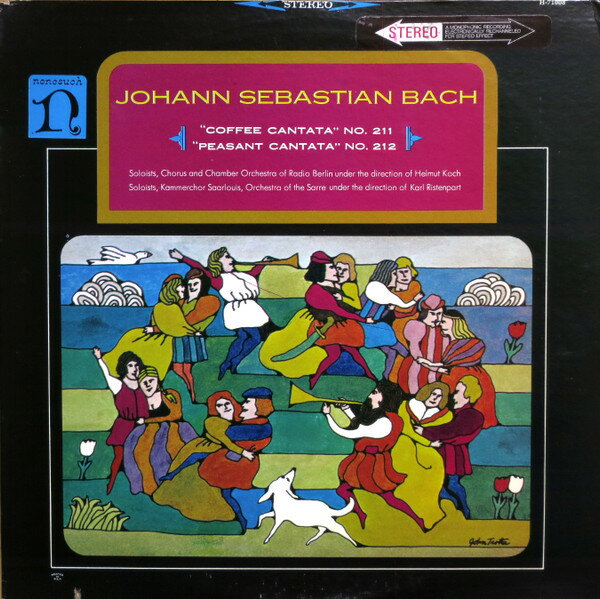 Record - 【中古】米LP Various Johann Sebastian Bach ”Coffee Cantata” No. 211 / ”P H71008 NONESUCH /00260