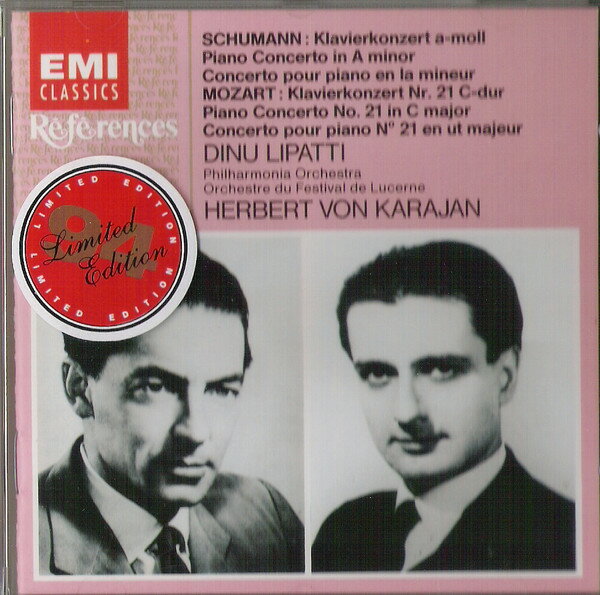 ・アーティスト Schumann, Mozart, Lipatti, Karajan; Phil Orch ・タイトル Schumann: Piano Concerto ・レーベル・型番 EMI Classics CDH7697922 ・フォーマット CD ・コンディション(盤) 非常に良い(EX) ・コンディション(ジャケット) ・コンディション(帯) オビなし ・特記事項 【ツメ折れ/破損】 サンプル画像です。実際の商品の画像ではありません 商品写真はバーコード/カタログ番号に対応したサンプル画像ですので、お送りする商品の画像ではありません。帯やライナーなどの付属品は、特記事項に記載されている場合のみ含まれます。プロモやカラーレコードなどの仕様についても、該当する場合のみ特記事項に記載しています。 【ご購入前に必ずご確認ください】 ・本店サイト(www.recordcity.jp)とは価格、送料が違います ・本店サイト、その他支店のオーダーとは同梱発送できません ・注文確定後に別の注文を頂いた場合、注文同士の同梱は致しかねます。 ・別倉庫から発送しているため、店頭受け渡しは対応しておりません ・一部商品は他の通販サイトでも販売しているため、ご注文のタイミングによっては商品のご用意ができない場合がございます。 ・土日祝日はお休みです 金曜・祝前日9時以降のご連絡またはご入金は、返答または発送が週明け・祝日明けに順次対応となります。 ・ご購入後のキャンセル不可 ご購入後のキャンセルはいかなる理由においてもお受けできません。ご了承の上、ご購入くださいませ。 ・日本郵便(ゆうパック/ゆうメール)によるお届けになります。 ・中古品であることをご理解ください 当ストアでは中古商品を主に販売しております。中古品であることをご理解の上ご購入ください。また、一部商品はRecordCityオンラインストアで試聴可能です。 ・返品について お客様のご都合による返品は一切承っておりません。 表記の内容と実際の商品に相違がある場合、また針飛び等で返品・返金をご希望される場合は、商品の到着後1週間以内にご連絡ください。商品の返送をこちらで確認後、キャンセル・返金を行います。 コンディションVG以下の商品は返品できません。プレイに影響のない表面のこすれ傷、プレス起因のノイズ盤は返品の対象外です。 【コンディション表記】 ・ほぼ新品(M-)(Like New) 完全な新品。未使用。当店ではほぼ使用しません ・非常に良い(EX)(Excellent) 中古盤として美品な状態。わずかな経年を感じるものの傷みを感じさせない、当店基準で最高の状態 ・良い(VG+)(Very Good Plus) 丁寧に扱われた中古品で、軽い使用感がみられる。 ・可(VG)(Acceptable) 使い込まれた中古品で、「良い」よりもさらに使用感がみられる。 ・悪い(VG-)(Bad) 状態が悪いアイテム。使用の保障はなく、再生不可、針飛び、目立つノイズがあるかもしれない。状態によるクレーム不可。返品不可。 ・非常に悪い(G)(Very Bad) 「悪い」よりさらに状態が悪いアイテム。使用の保障はなく、再生不可、針飛び、目立つノイズがあるかもしれない。状態によるクレーム不可。返品不可。 ・ジャンク(Fair)(Junk/Fair) 割れている、反っている、水ダメージがある、カビ、ジャケットが分離している、ひどい書き込み、ひどい擦れなど最低の状態。使用の保障はなく、再生不可、針飛び、目立つノイズがあるかもしれない。状態によるクレーム不可。返品不可。 ・ジャンク(Poor)(Junk/Poor) 割れている、反っている、水ダメージがある、カビ、ジャケットが分離している、ひどい書き込み、ひどい擦れなど最低の状態。使用の保障はなく、再生不可、針飛び、目立つノイズがあるかもしれない。状態によるクレーム不可。返品不可。