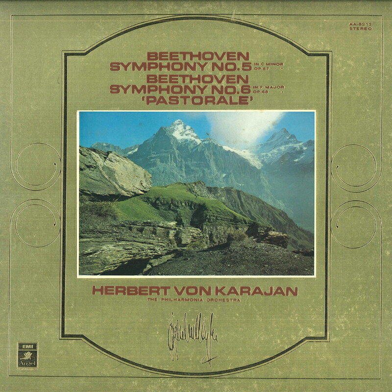 LP Beethoven-The Philharmonia Orchestra Symphony No5 AA8212 Angel /00400 /00400
