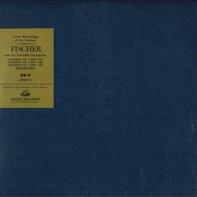 【中古】LP Bach Edwin Fischer & His Chamber Orchestra Concerto No.1 In D Minor, Bwv 1052 / Concerto No.5 In F Minor, Bwv 1056 GR9 ANGEL /0