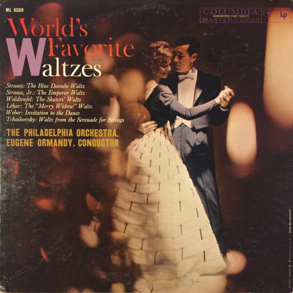 ・アーティスト Philadelphia Orchestra Eugene Ormandy ・タイトル World's Favorite Waltzes ・レーベル・型番 COLUMBIA MASTERWORKS ML5359 ・フォーマット LP ・コンディション(盤) 可 (VG) ・コンディション(ジャケット) 良い (VG+) ・コンディション(帯) オビなし ・特記事項 【カバー抜け】【カバー汚れ】 サンプル画像です。実際の商品の画像ではありません 商品写真はバーコード/カタログ番号に対応したサンプル画像ですので、お送りする商品の画像ではありません。帯やライナーなどの付属品は、特記事項に記載されている場合のみ含まれます。プロモやカラーレコードなどの仕様についても、該当する場合のみ特記事項に記載しています。 【ご購入前に必ずご確認ください】 ・本店サイト(www.recordcity.jp)とは価格、送料が違います ・本店サイト、その他支店のオーダーとは同梱発送できません ・注文確定後に別の注文を頂いた場合、注文同士の同梱は致しかねます。 ・別倉庫から発送しているため、店頭受け渡しは対応しておりません ・一部商品は他の通販サイトでも販売しているため、ご注文のタイミングによっては商品のご用意ができない場合がございます。 ・土日祝日はお休みです 金曜・祝前日9時以降のご連絡またはご入金は、返答または発送が週明け・祝日明けに順次対応となります。 ・ご購入後のキャンセル不可 ご購入後のキャンセルはいかなる理由においてもお受けできません。ご了承の上、ご購入くださいませ。 ・日本郵便(ゆうパック/ゆうメール)によるお届けになります。 ・中古品であることをご理解ください 当ストアでは中古商品を主に販売しております。中古品であることをご理解の上ご購入ください。また、一部商品はRecordCityオンラインストアで試聴可能です。 ・返品について お客様のご都合による返品は一切承っておりません。 表記の内容と実際の商品に相違がある場合、また針飛び等で返品・返金をご希望される場合は、商品の到着後1週間以内にご連絡ください。商品の返送をこちらで確認後、キャンセル・返金を行います。 コンディションVG以下の商品は返品できません。プレイに影響のない表面のこすれ傷、プレス起因のノイズ盤は返品の対象外です。 【コンディション表記】 ・ほぼ新品(M-)(Like New) 完全な新品。未使用。当店ではほぼ使用しません ・非常に良い(EX)(Excellent) 中古盤として美品な状態。わずかな経年を感じるものの傷みを感じさせない、当店基準で最高の状態 ・良い(VG+)(Very Good Plus) 丁寧に扱われた中古品で、軽い使用感がみられる。 ・可(VG)(Acceptable) 使い込まれた中古品で、「良い」よりもさらに使用感がみられる。 ・悪い(VG-)(Bad) 状態が悪いアイテム。使用の保障はなく、再生不可、針飛び、目立つノイズがあるかもしれない。状態によるクレーム不可。返品不可。 ・非常に悪い(G)(Very Bad) 「悪い」よりさらに状態が悪いアイテム。使用の保障はなく、再生不可、針飛び、目立つノイズがあるかもしれない。状態によるクレーム不可。返品不可。 ・ジャンク(Fair)(Junk/Fair) 割れている、反っている、水ダメージがある、カビ、ジャケットが分離している、ひどい書き込み、ひどい擦れなど最低の状態。使用の保障はなく、再生不可、針飛び、目立つノイズがあるかもしれない。状態によるクレーム不可。返品不可。 ・ジャンク(Poor)(Junk/Poor) 割れている、反っている、水ダメージがある、カビ、ジャケットが分離している、ひどい書き込み、ひどい擦れなど最低の状態。使用の保障はなく、再生不可、針飛び、目立つノイズがあるかもしれない。状態によるクレーム不可。返品不可。