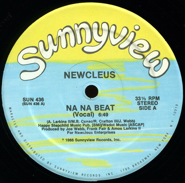 米12” Newcleus Na Na Beat SUN436 SUNNYVIEW /00250