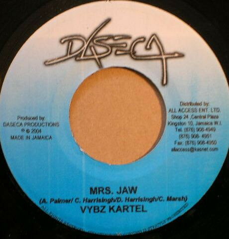 7” Vybz Kartel Mrs. Jaw NONE Daseca /00080