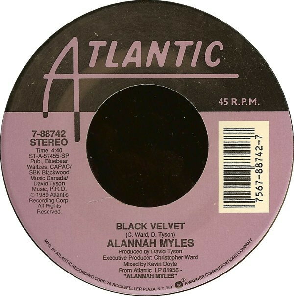 【中古】米7” Alannah Myles Black Velvet 788742 Atlantic /00080