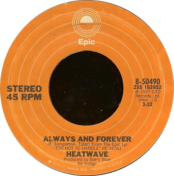 【中古】米7” Heatwave Always And Forever / Super Soul Sister 850490 EPIC /00080